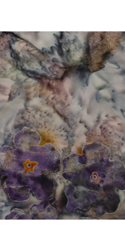 Moonflower Batik Hary Dary Men's Button Down Camp Shirt