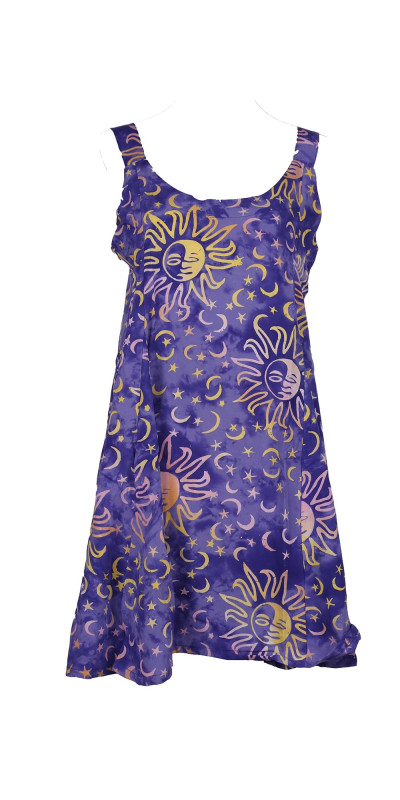 Purple Suns Hary Dary Short Strap Dress
