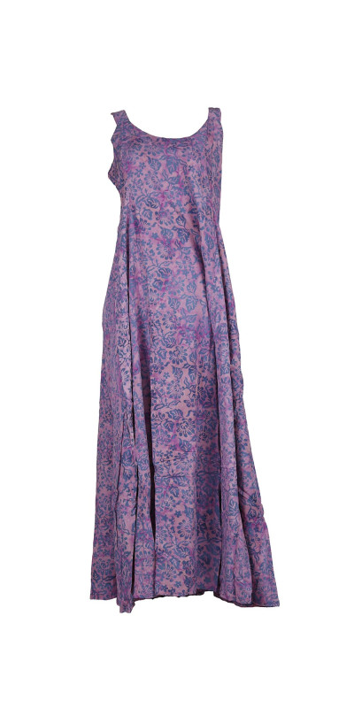 Purple Multi Hary Dary Long Strap Dress