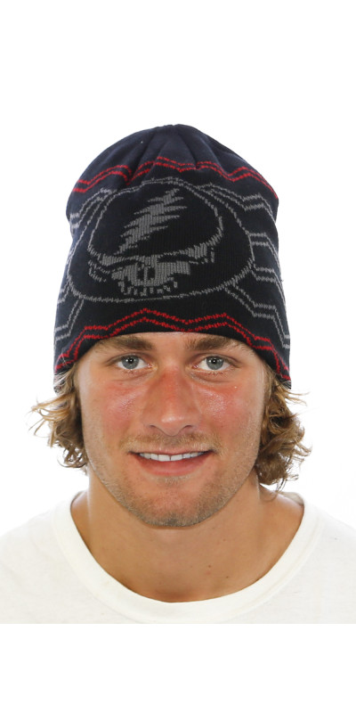 Grateful Dead Knit Beanie Hat SYF Black