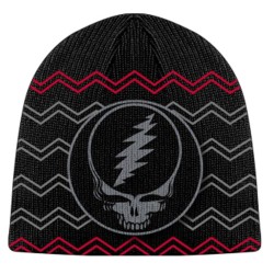 Grateful Dead Knit Beanie Hat SYF Black
