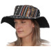 Floppy Woven Hat - Black/Brown
