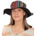 Floppy Woven Hat - Red/Blue