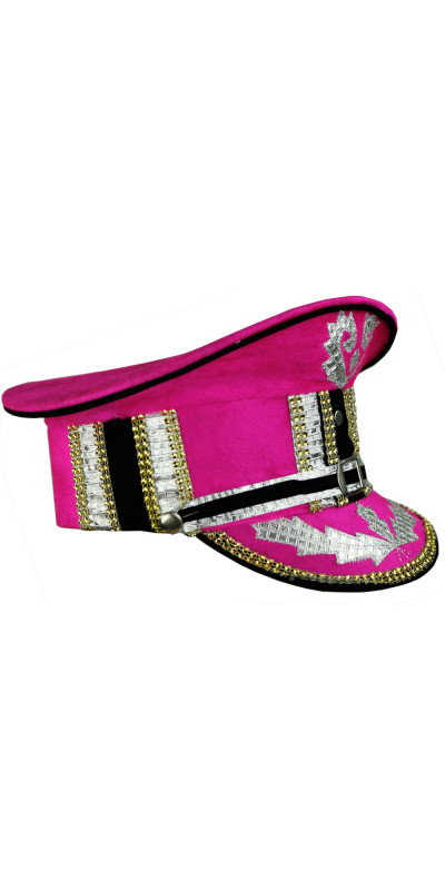 Pink Velvet Marching Band Hat