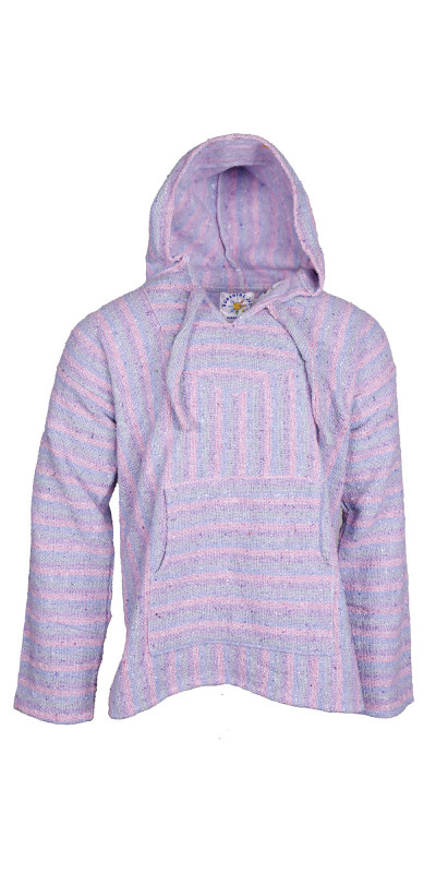 Baja Joy Pull Over Hoodie Pastel Stripe