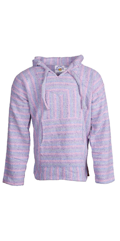 Baja Joy Pull Over Hoodie Pastel Stripe