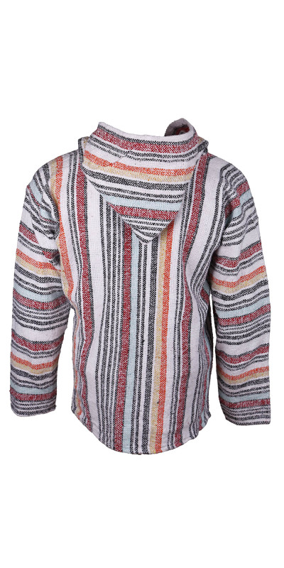 Baja Joy Pull Over Hoodie Vintage Stripe