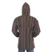 Woven Baja Style Hoodie Pullover Purple/Gold 