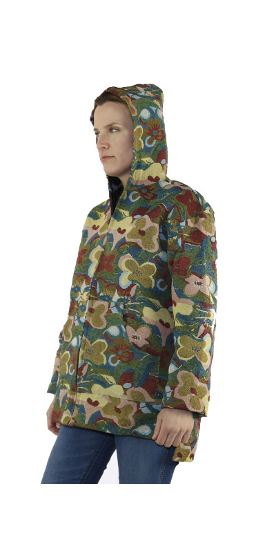 High End Woven Jacquard Zip Up Hoodie Cat Couch *SALE*