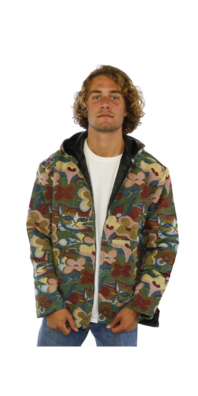 High End Woven Jacquard Zip Up Hoodie Cat Couch *SALE*