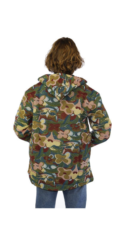 High End Woven Jacquard Zip Up Hoodie Cat Couch *SALE*