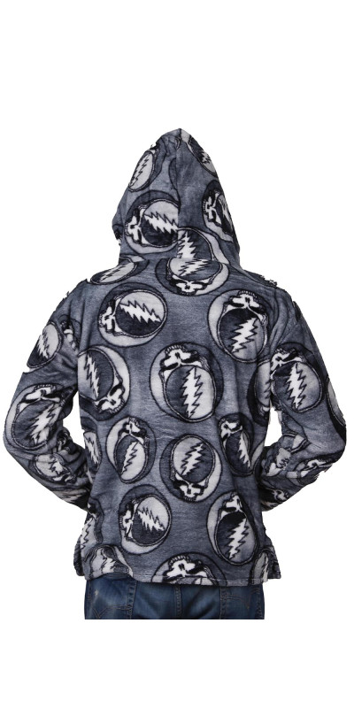 Grateful Dead Fleece Pull Over Hoodie Grey SYF Medium Only