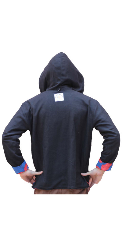 Reversible Fleece Lined Pullover Hoodie - Donut Vibes