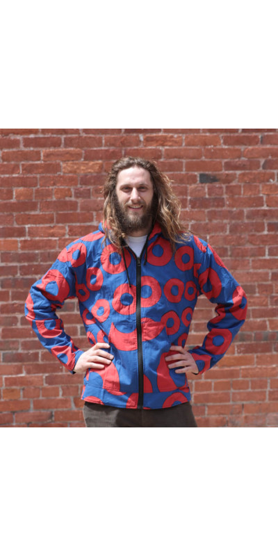 Reversible Fleece Lined Zip Up Hoodie - Donut Vibes