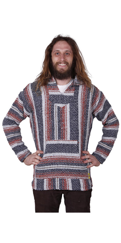 Baja Joe Pull Over Hoodie Rust SM & XL ONLY