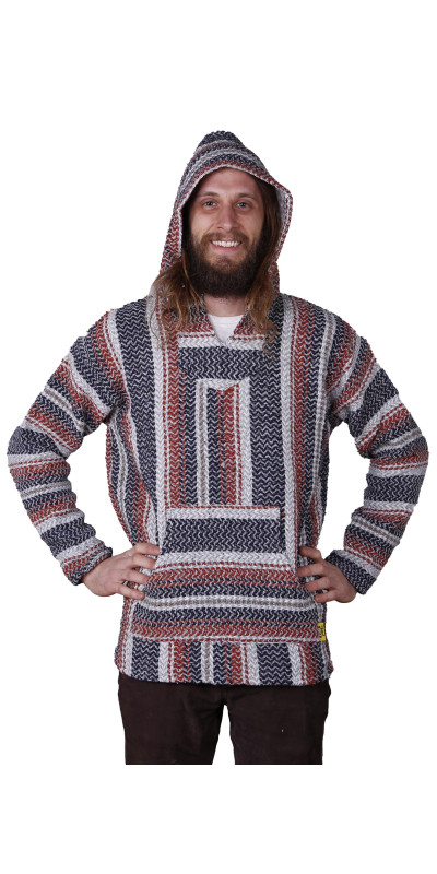 Baja Joe Pull Over Hoodie Rust SM & XL ONLY