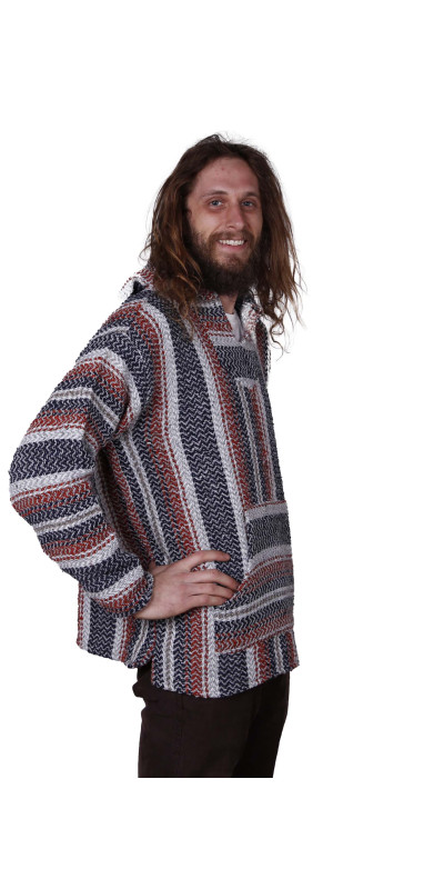 Baja Joe Pull Over Hoodie Rust SM & XL ONLY