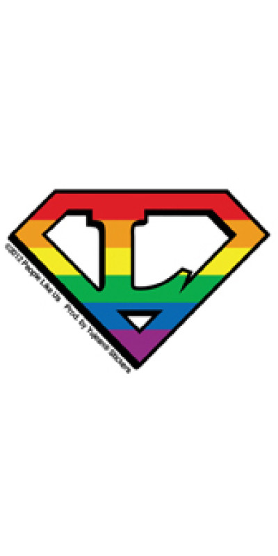 Super Lesbian Mini Sticker 2.5"