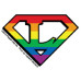 Super Lesbian Mini Sticker