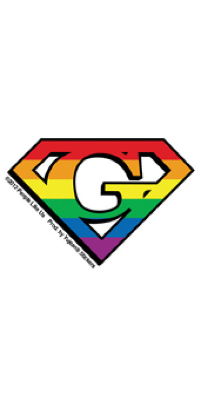 Super Gay Mini Sticker 2.5"