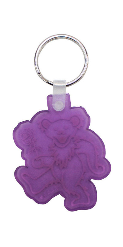 VINTAGE Grateful Dead Dancing Bear Purple Keychain