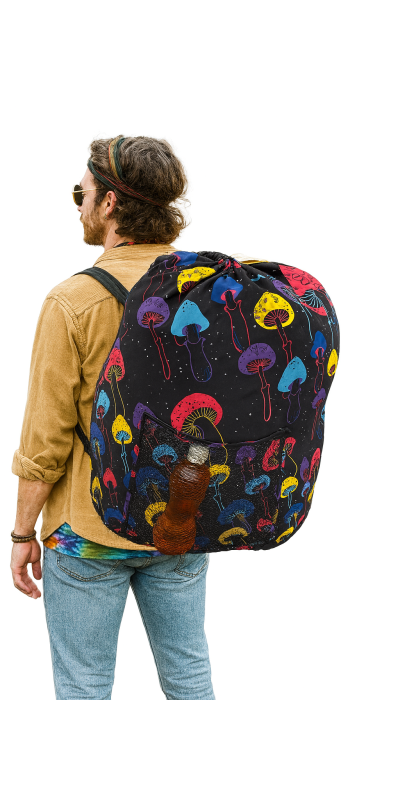 Laundry Bag Backpack Shroom Spiral **SALE**