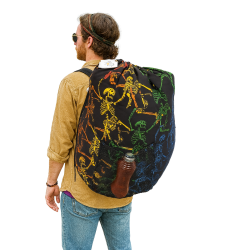 Laundry Bag Backpack Dancing Skeletons **SALE**
