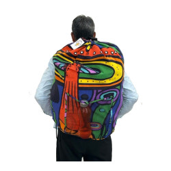 Laundry Bag Backpack Mushroom Garden **SALE**