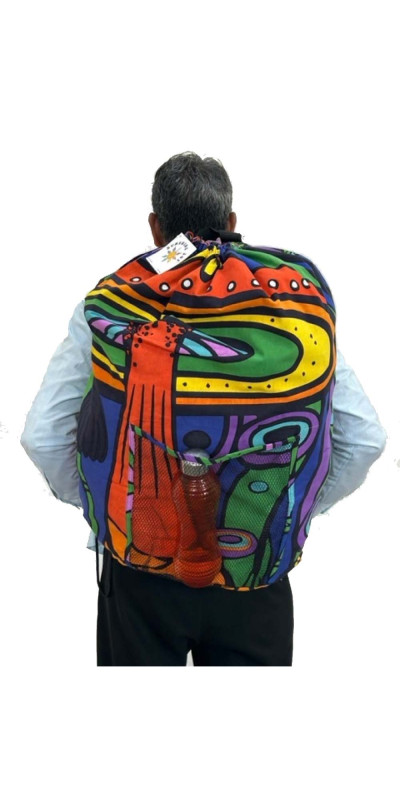 Laundry Bag Backpack Mushroom Garden **SALE**