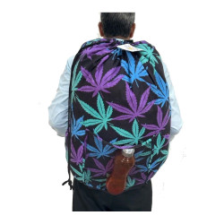 Laundry Bag Backpack Night Leaf **SALE**