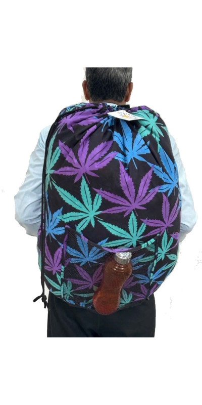 Laundry Bag Backpack Night Leaf **SALE**