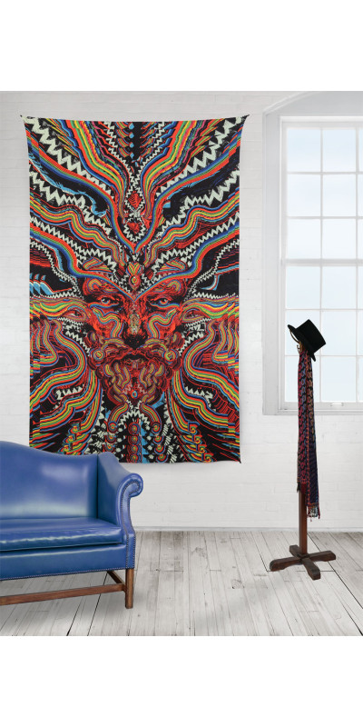 3D Bicycle Day Tapestry