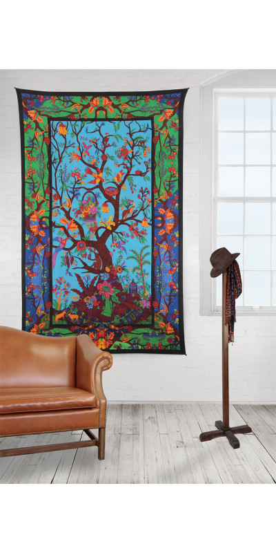 3D Colorful Tree Of Life Tapestry - Art by Chris Pinkerton