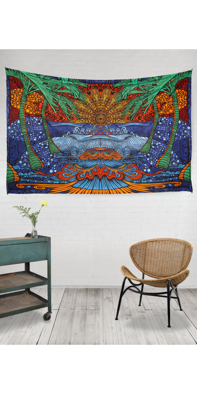 3D Epic Surf Tapestry - Art by Chris Pinkerton