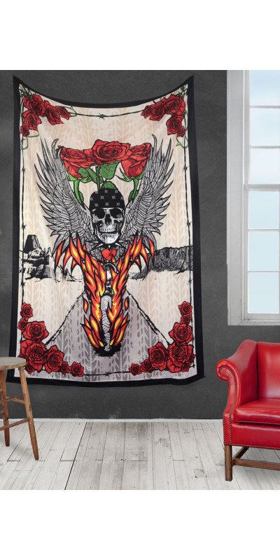 3D Fire Biker Tapestry **SALE**