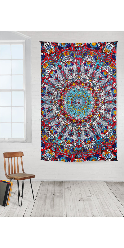 3D Glow in the Dark Sunburst Tapestry - Art by Chris Pinkerton *Sale*