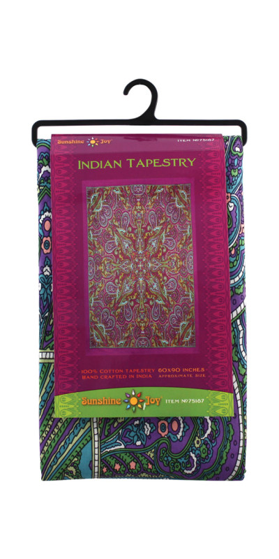 3D Kaleidoscope Paisley Tapestry