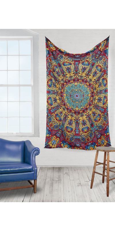 3D Psychedelic Sunburst Tapestry - Art by Chris Pinkerton *SALE*