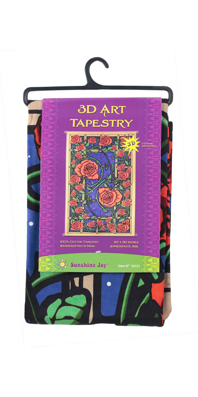 3D Rose Window Tapestry