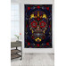 3D Sugar Skull Tapestry 60x90 Black - Art by Dina June Toomey 