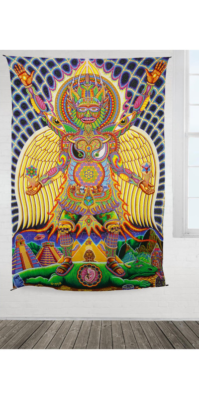 Human Evolution Heady Art Print Tapestry 53x85 - Artwork by Chris Dyer