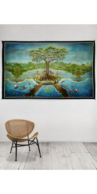Mike Dubois Eyeland Heady Art Print Tapestry 53x85