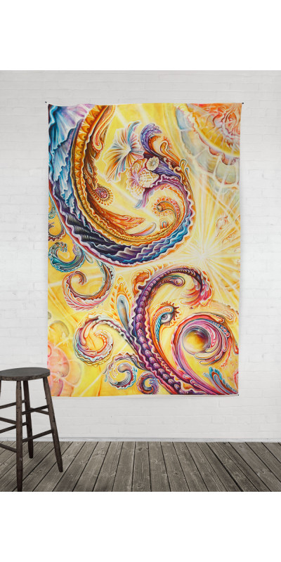 P-Sunrise Heady Art Print Tapestry 53x85 - Artwork by Randal Roberts