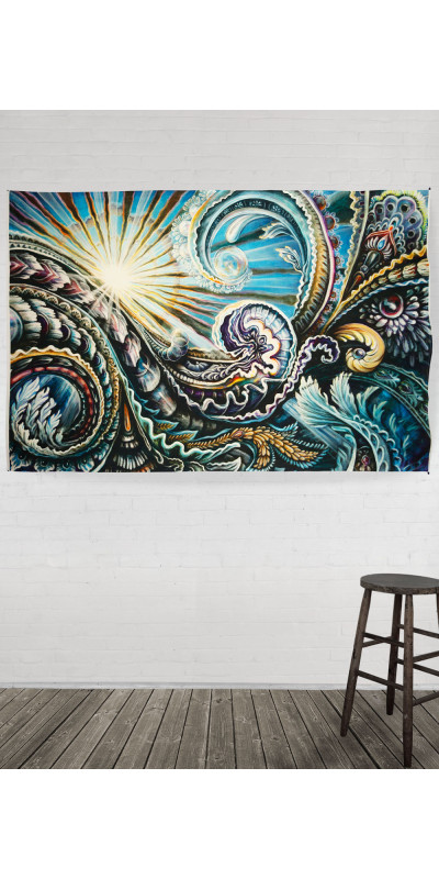 Solstice Heady Art Print Tapestry 53x85 - Artwork by Randal Roberts