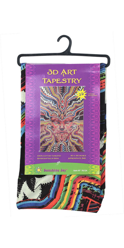 3D Bicycle Day Tapestry