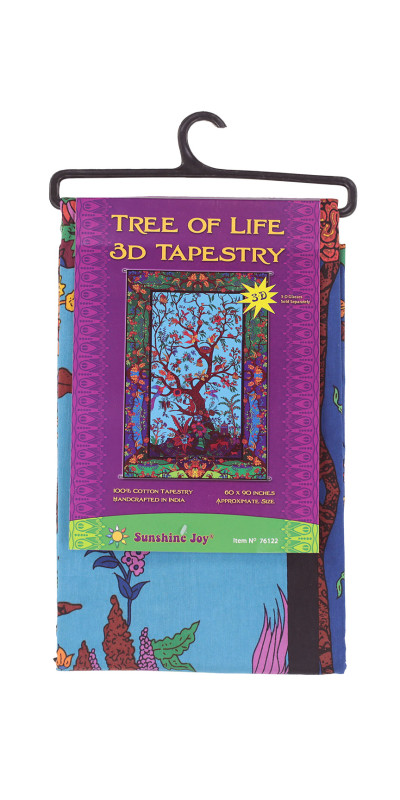 3D Colorful Tree Of Life Tapestry - Art by Chris Pinkerton