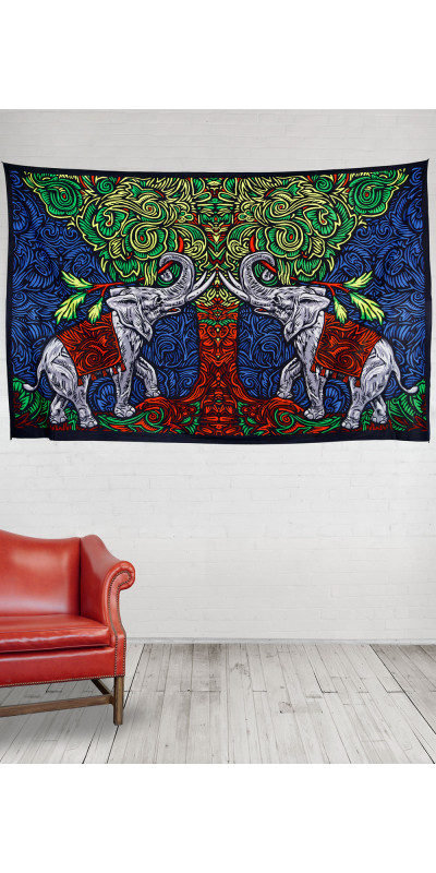 3D Elephant Tree Tapestry - Art by Chris Pinkerton