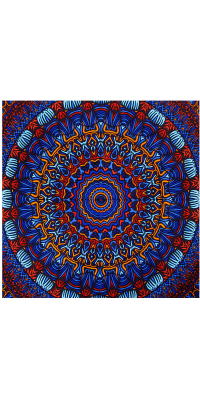 3D Origin Of Life Tapestry - Art by Chris Pinkerton