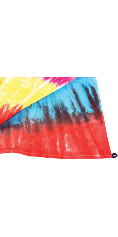 Rainbow Multi-Spiral Tie-Dye Tapestry