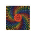 3D Rainbow Skeletons Spiral Tapestry 60x90 - Art by Dina June Toomey  